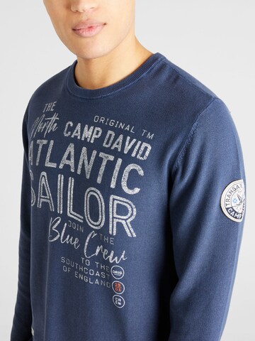 CAMP DAVID Trui 'Atlantic Crossing' in Blauw