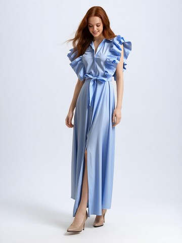 Robe de soirée Shop Karey en bleu : devant