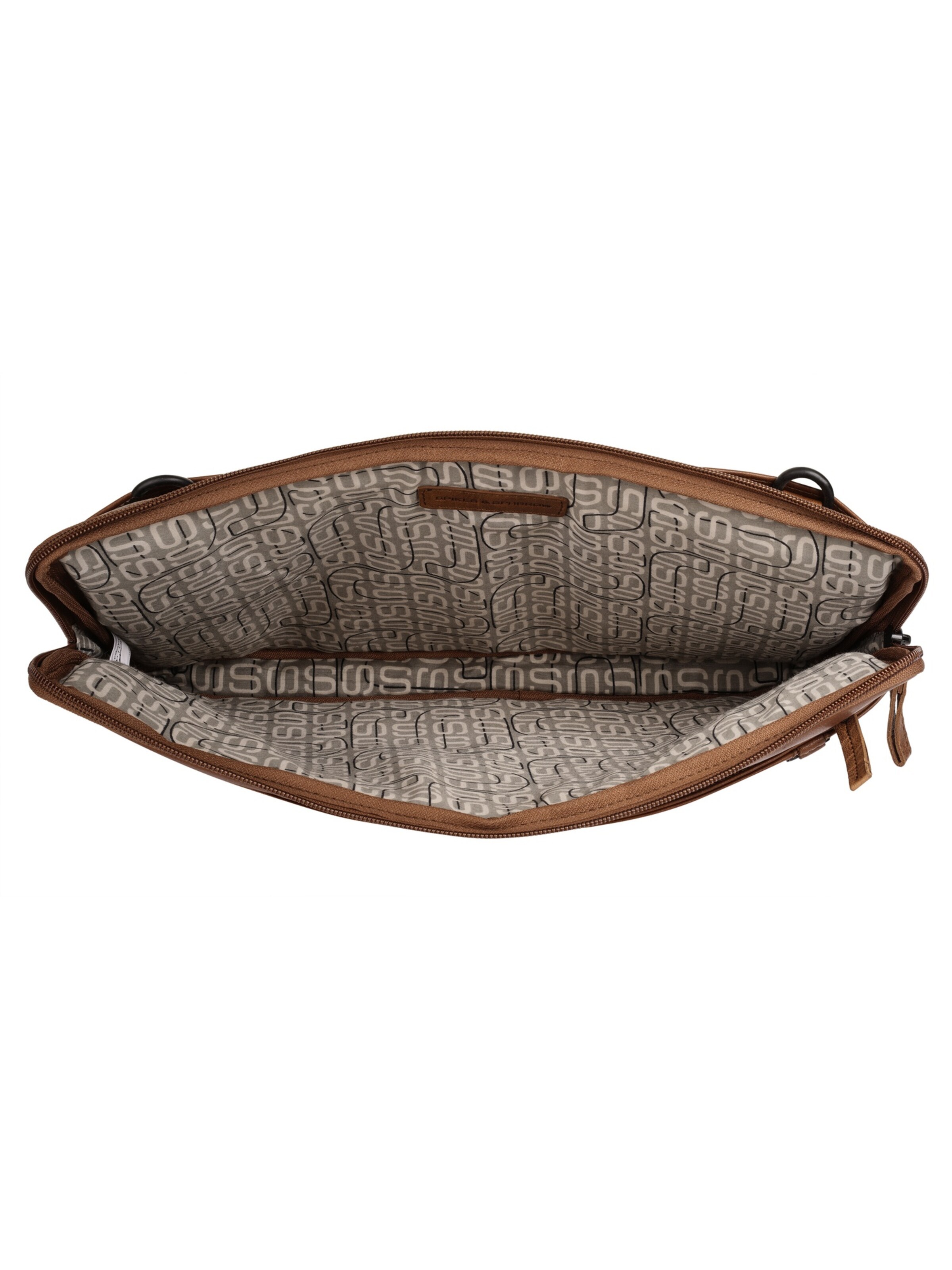 Spikes & Sparrow Document Bag 'LAPTOP SLEEVE' in Brown