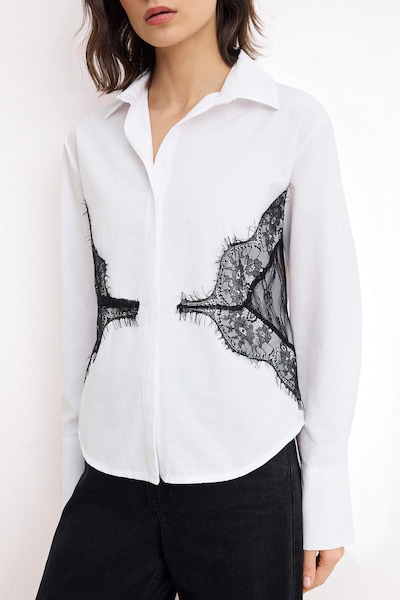 Trendyol Halenka ve velikosti XS - černá / bílá, Produkt