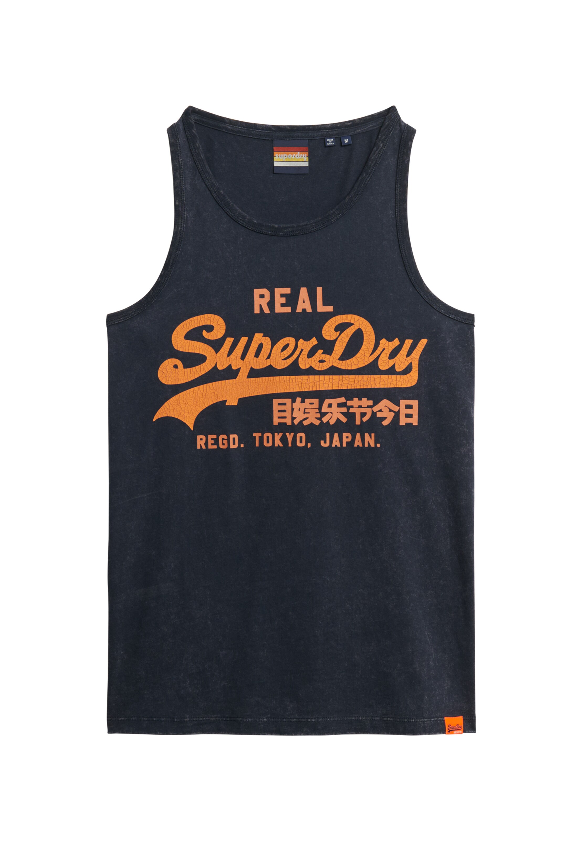 T-Shirt Superdry en bleu : devant