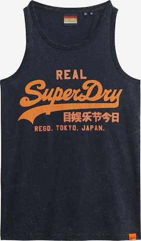 T-Shirt Superdry en bleu : devant