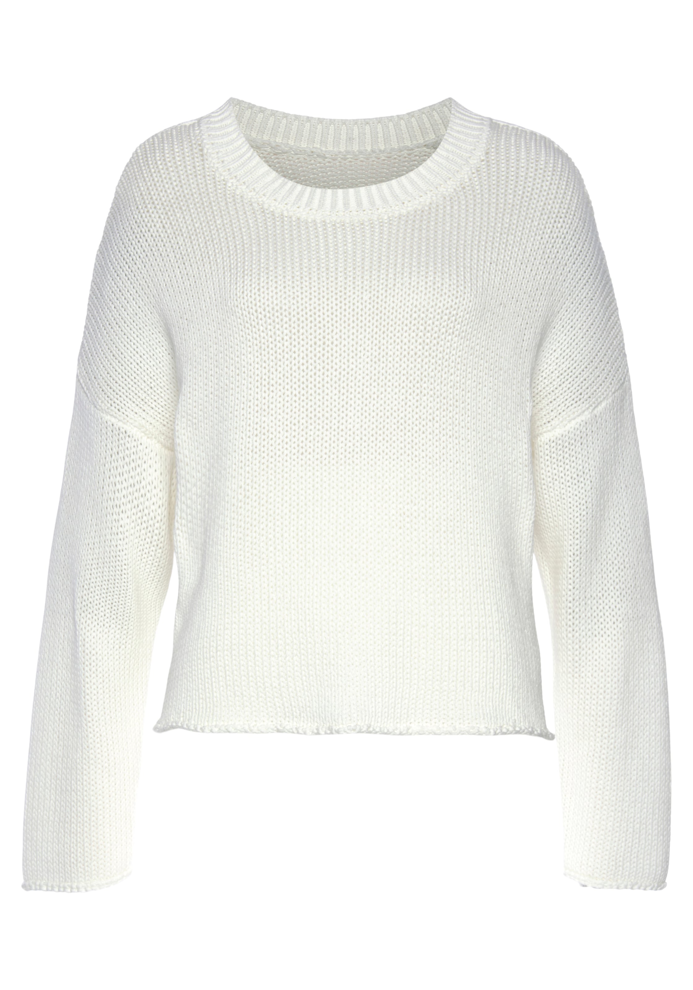 LASCANA Pullover i hvid: forside