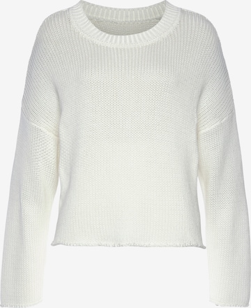 LASCANA Sweater in White: front