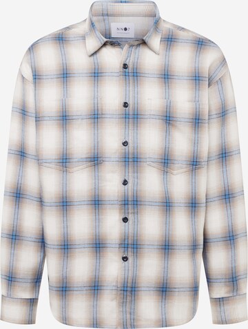 NN07 Regular fit Button Up Shirt 'Deon Western' in Grey: front