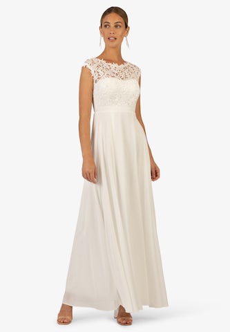 Robe de soirée Kraimod en blanc : devant