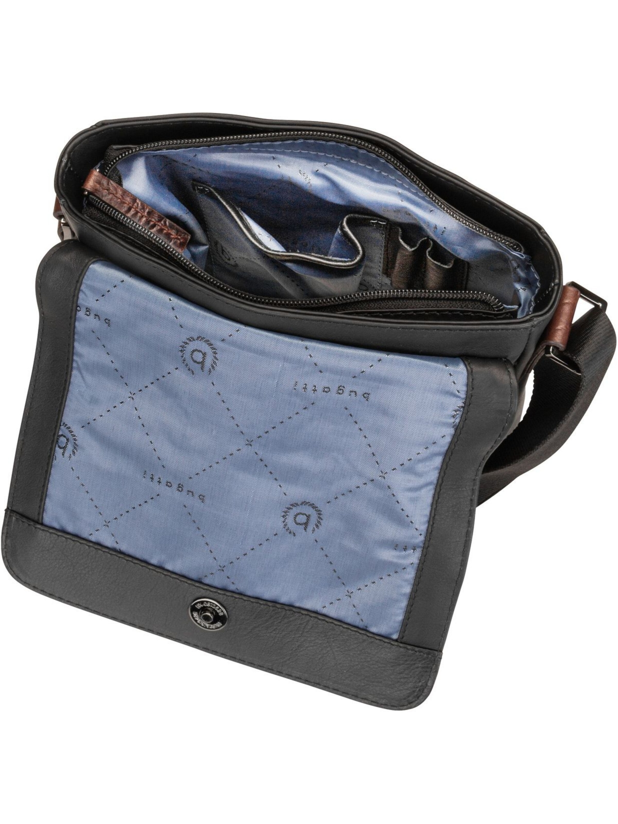 bugatti Umhängetasche 'Corso DeLuxe 1656' in Schwarz