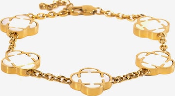 Braccialetto 'Perlmutt Clover' di Eternal in oro: frontale