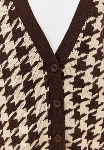 TOPTOP STUDIO Knit Cardigan in Brown