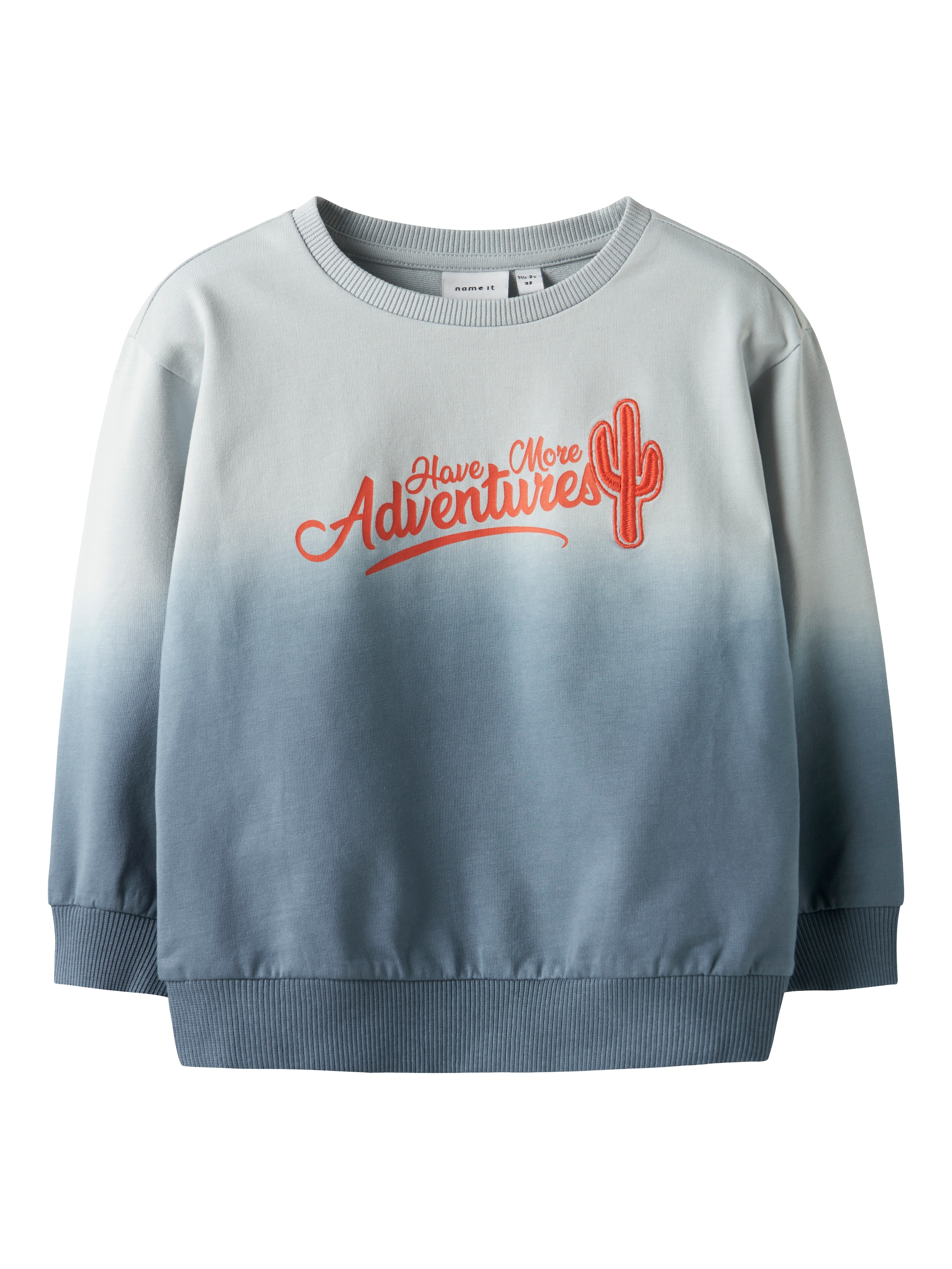 Bluză de molton 'NMMHAKKI' de la NAME IT pe albastru: față