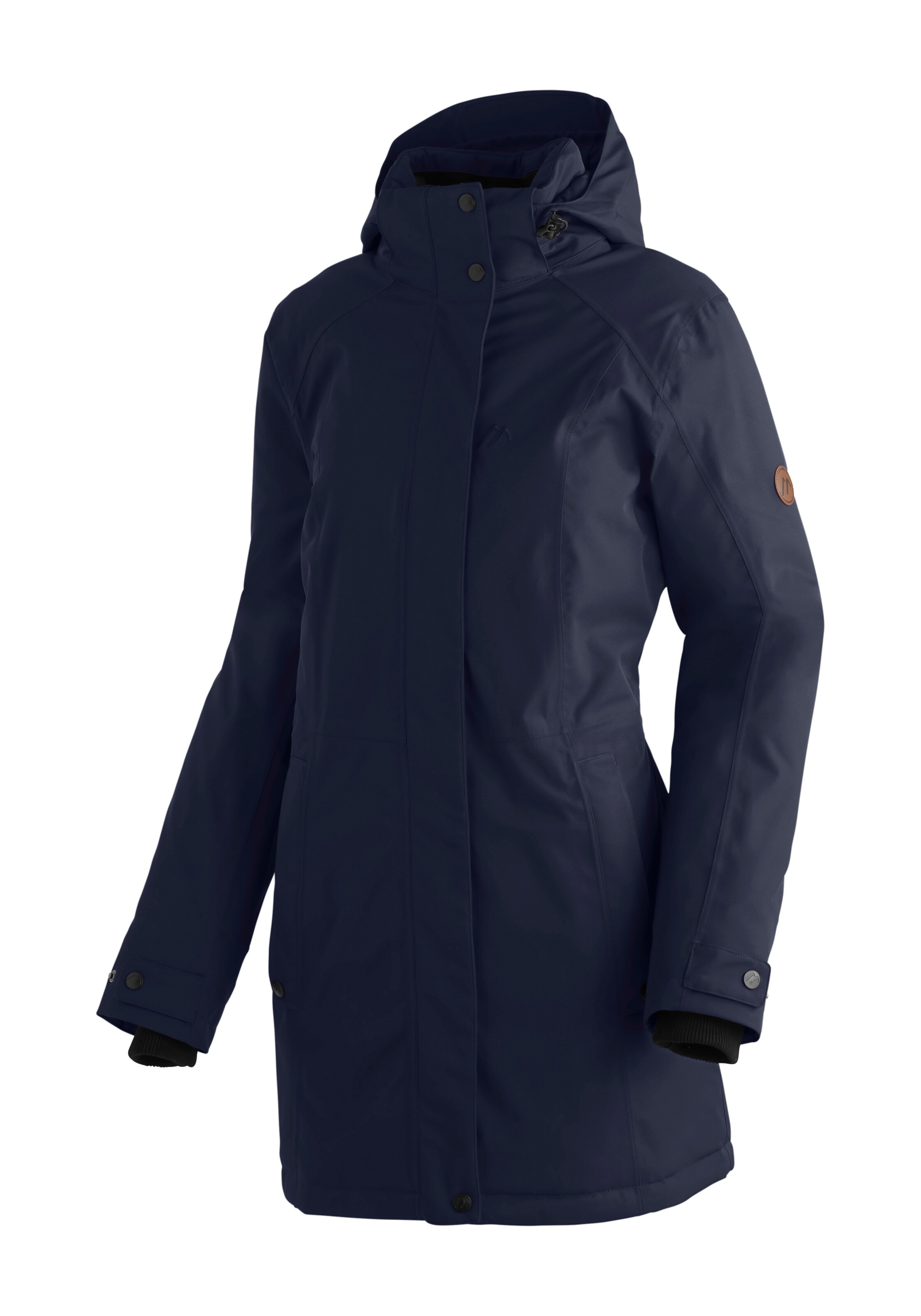 Maier Sports Outdoor Coat in Blue: front