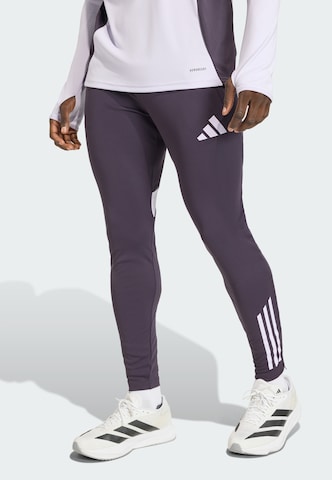 Coupe slim Pantalon de sport 'Manchester United Tiro 25 Competition' ADIDAS PERFORMANCE en violet : devant