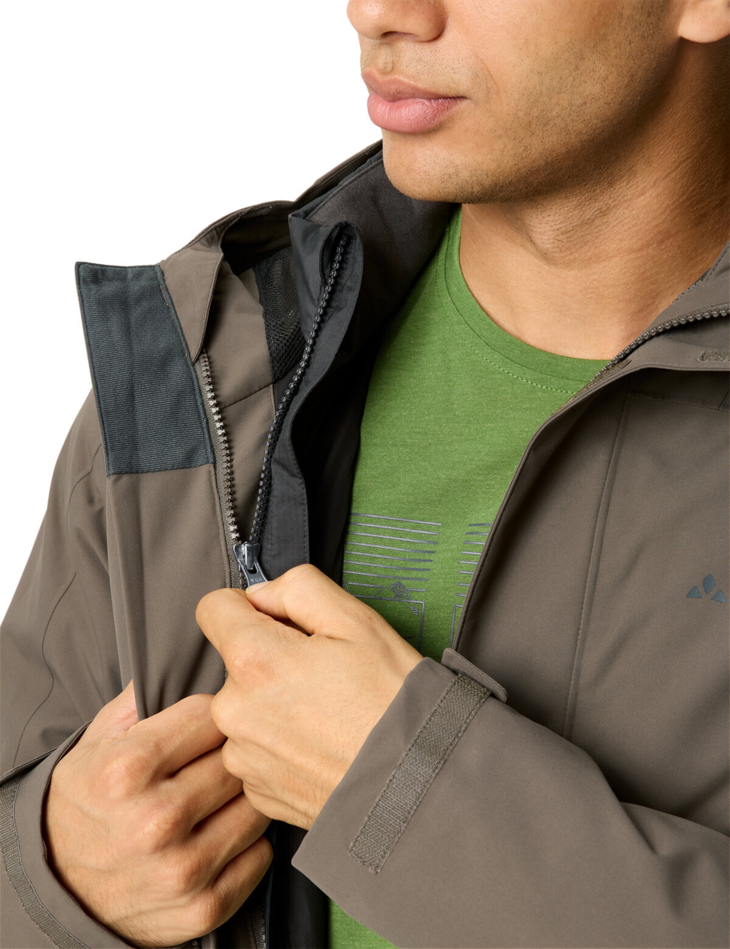 VAUDE Outdoorjas 'Neyland' in Bruin