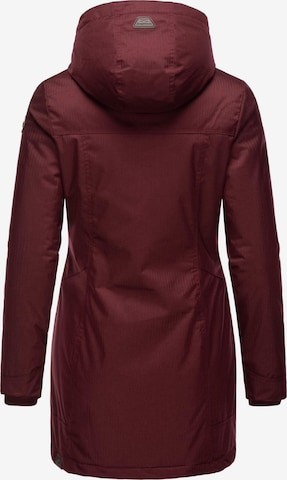 Parka d’hiver 'Tunned' Ragwear en rouge