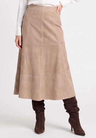 DreiMaster PREMIUM - Falda en beige: frente