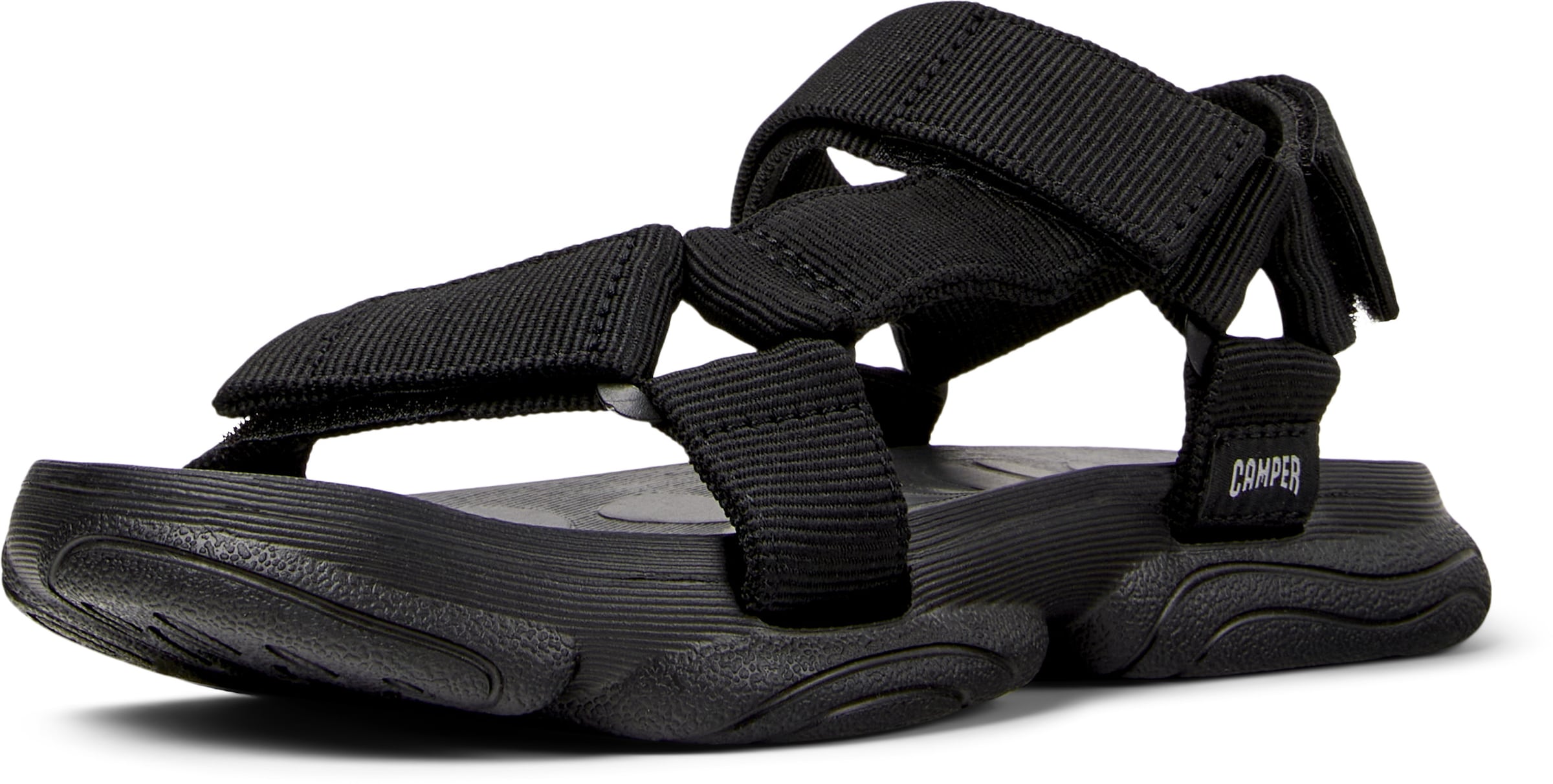 Sandalo da trekking 'Karst' di CAMPER in nero: frontale