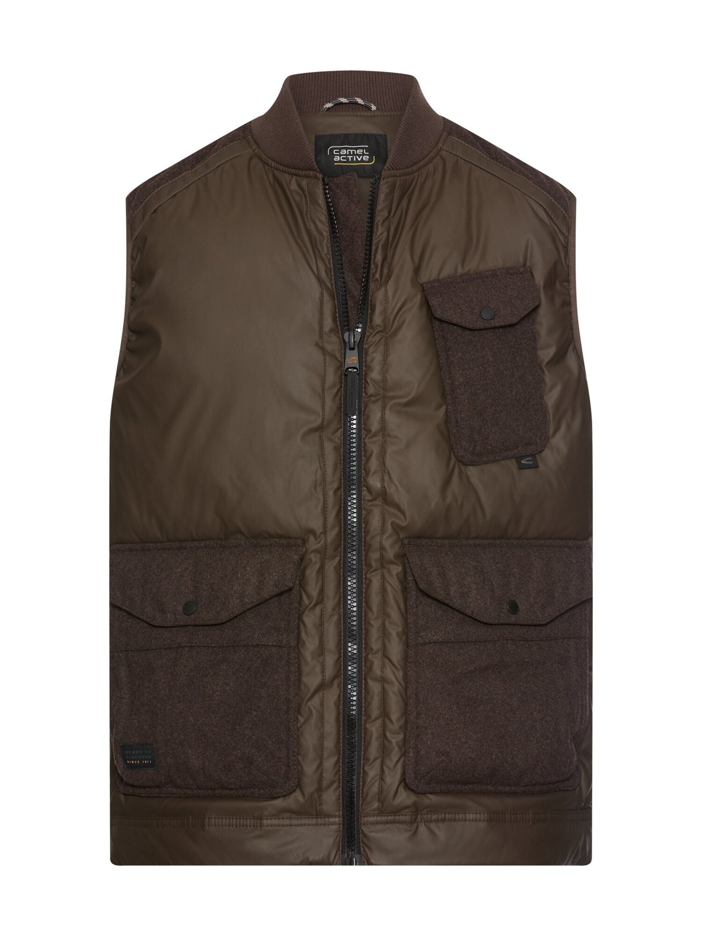 CAMEL ACTIVE Vest in Brown: front