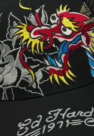Casquette '1971 Dragon And Roses' Ed Hardy en noir