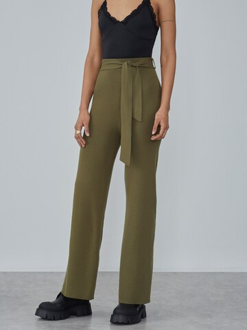 LeGer by Lena Gercke Loose fit Trousers 'Talea' in Green: front