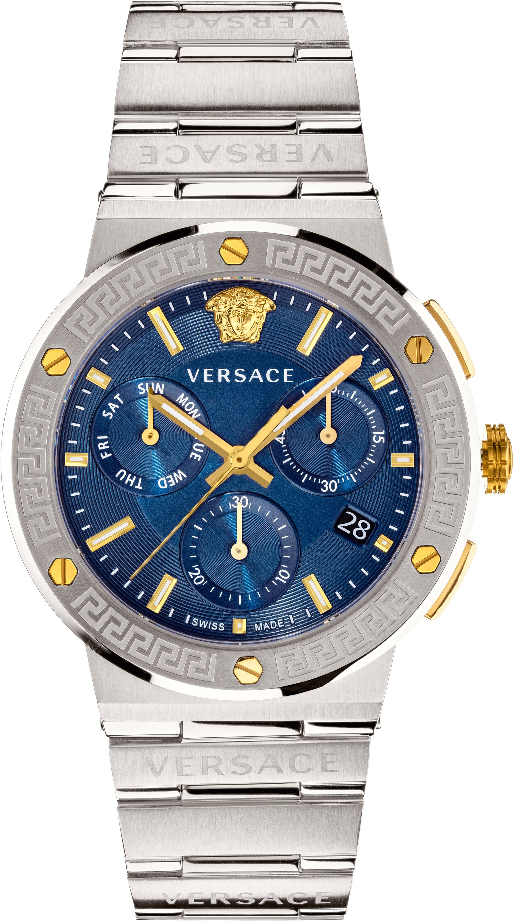 VERSACE Analoguhr in Silber: Vorderseite
