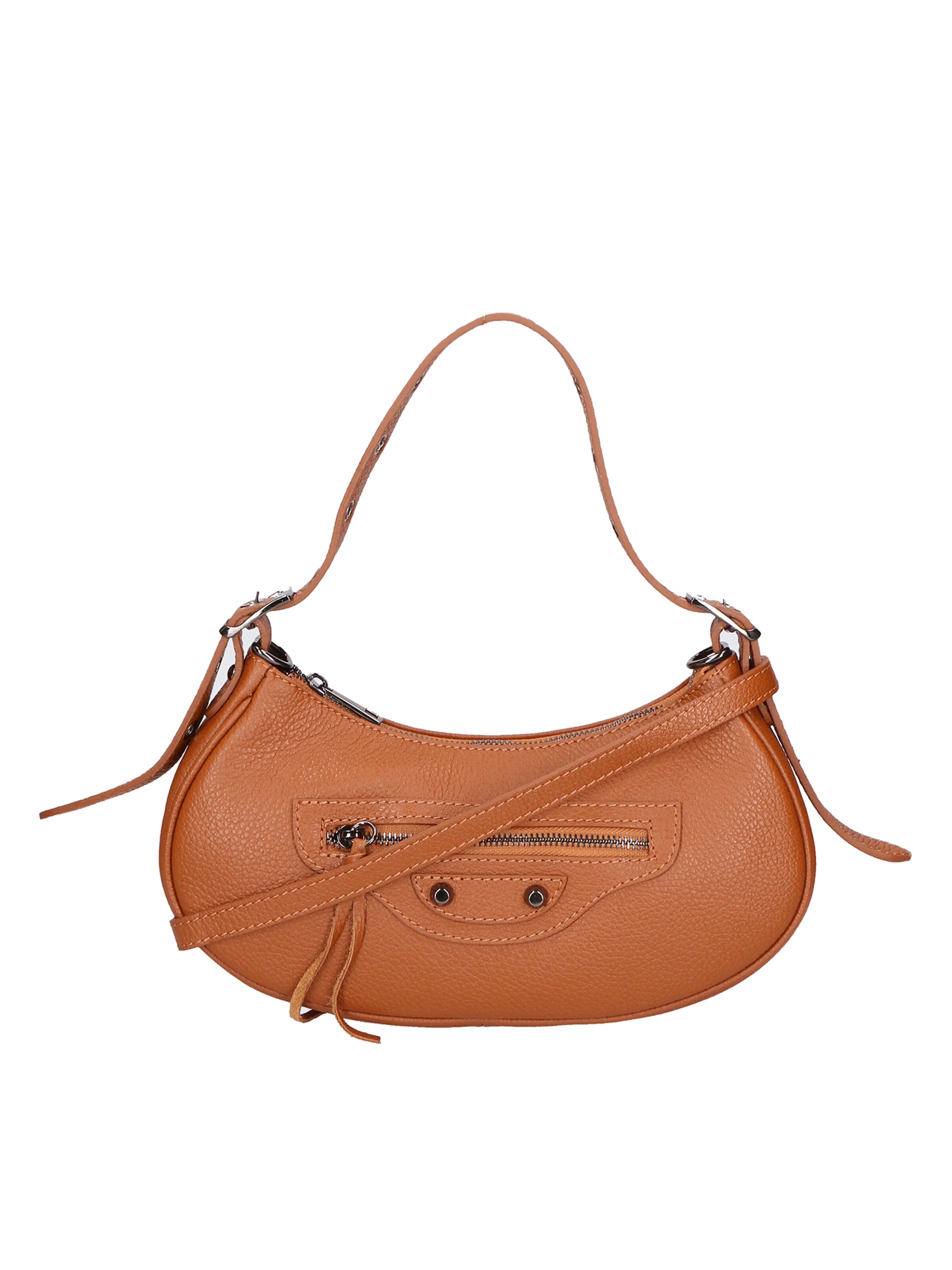 Borsa a spalla di Gave Lux in marrone: frontale