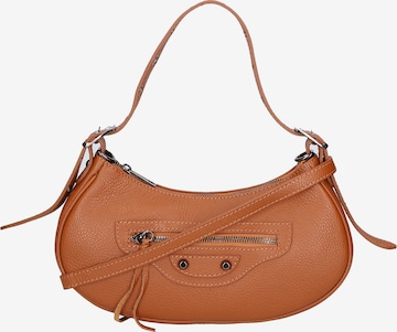 Sac bandoulière Gave Lux en marron : devant