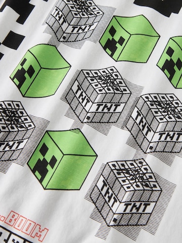 TWO SOON Shirts 'Minecraft' i hvid