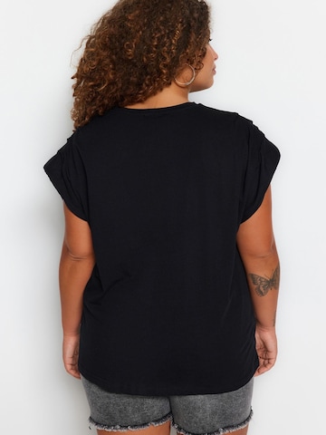 Trendyol Curve Póló - fekete