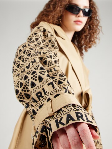 Karl Lagerfeld Between-Seasons Coat in Beige