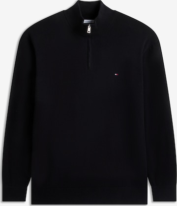 Tommy Hilfiger Big & Tall Sweater in Black: front