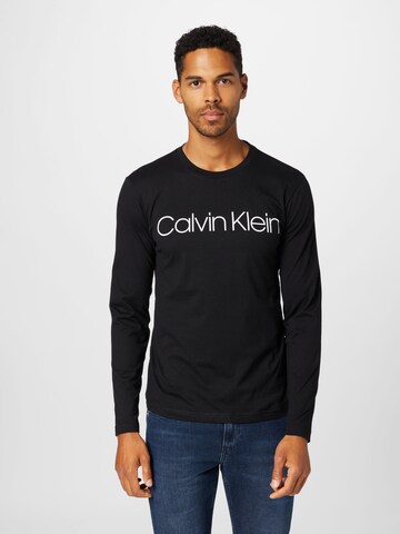 Calvin Klein - Ajuste regular Camiseta en negro: frente