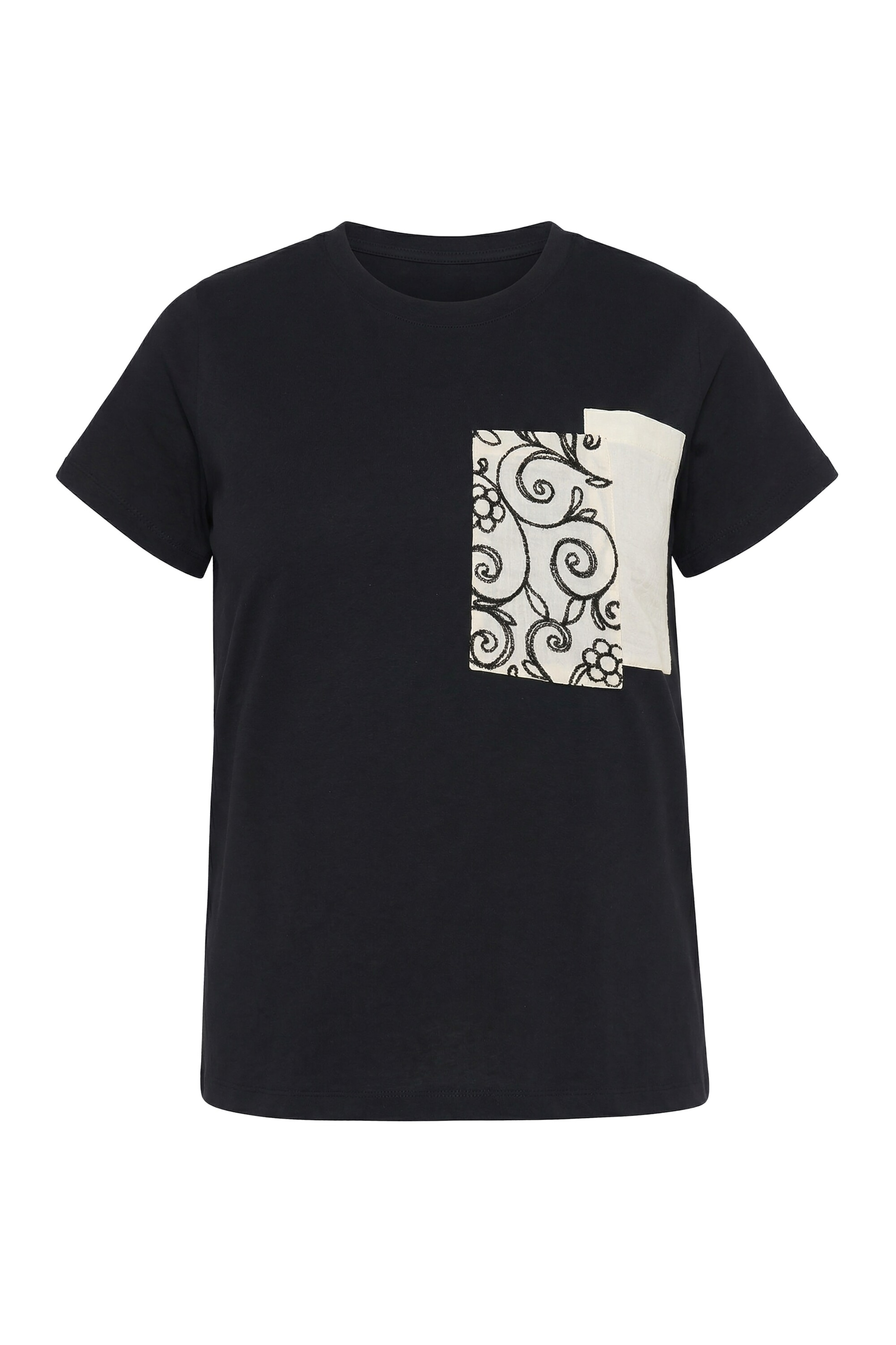 Ulla Popken Shirt in Black: front
