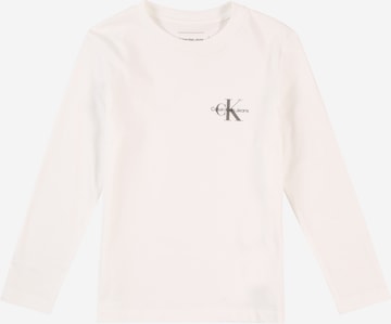 T-Shirt Calvin Klein Jeans en blanc : devant