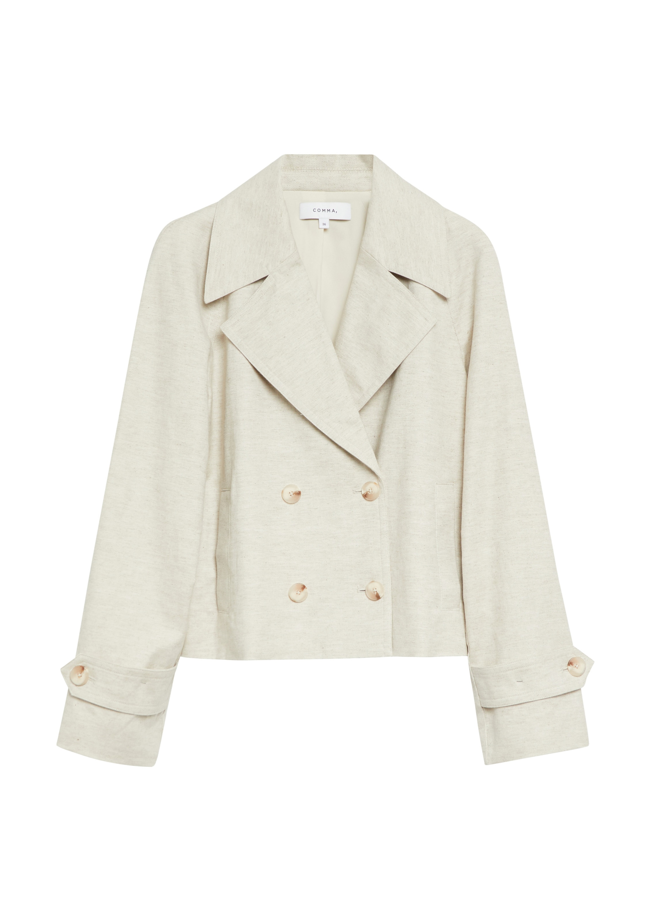 COMMA Tussenmantel in de kleur Crème, Productweergave
