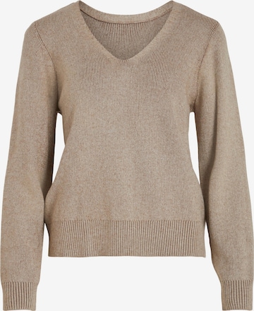 VILA Sweater 'RIL' in Brown: front