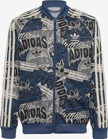 Veste mi-saison 'Allover Print Sst' ADIDAS ORIGINALS en bleu