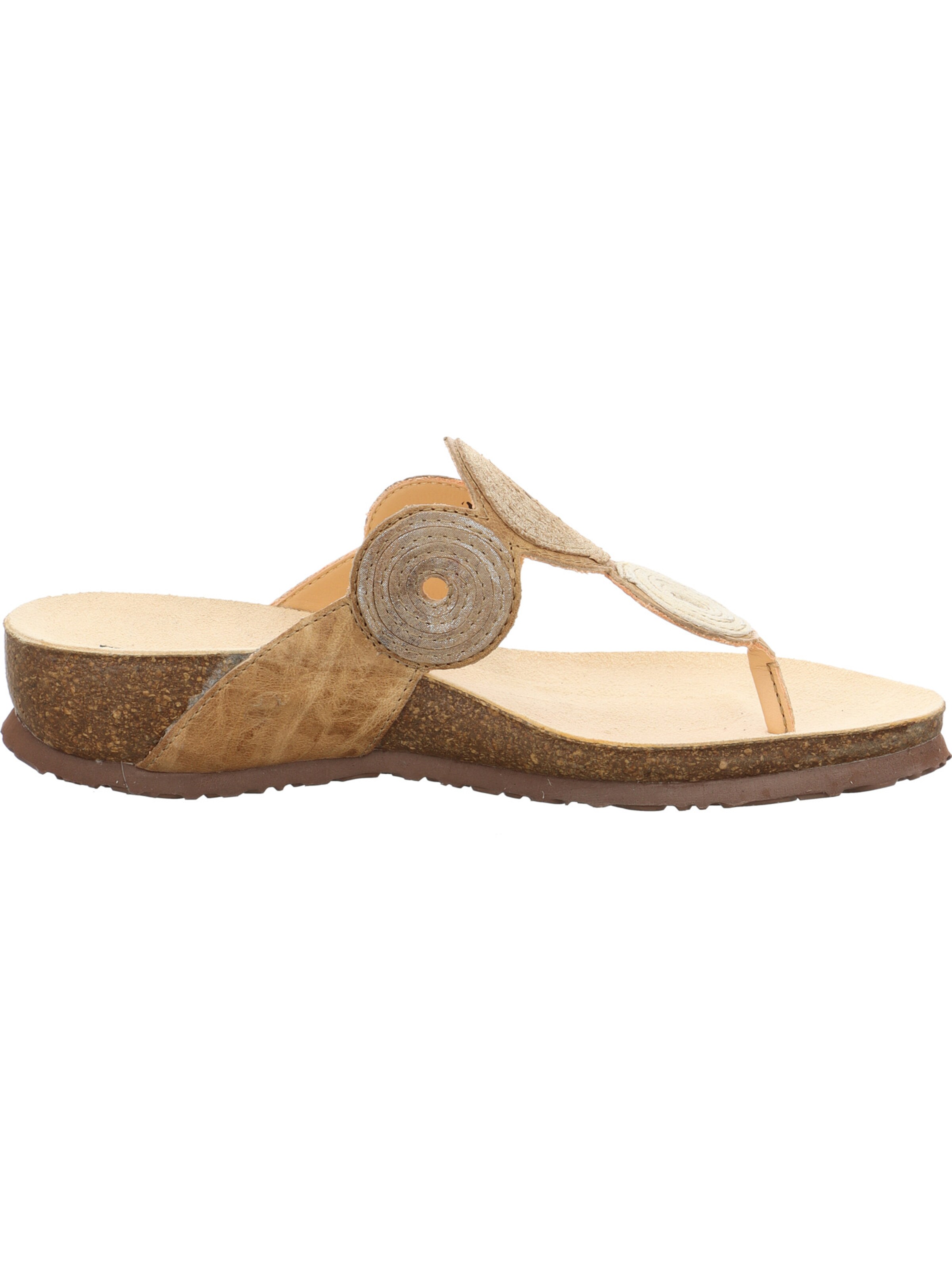 THINK! Zehentrenner 'Julia' in Beige