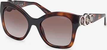 GUESS Zonnebril in Bruin: voorkant
