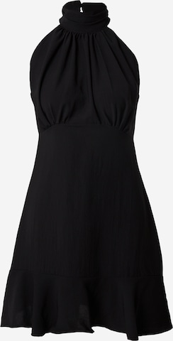 Trendyol Koktejlové šaty – černá: přední strana