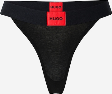 String HUGO Red en noir : devant