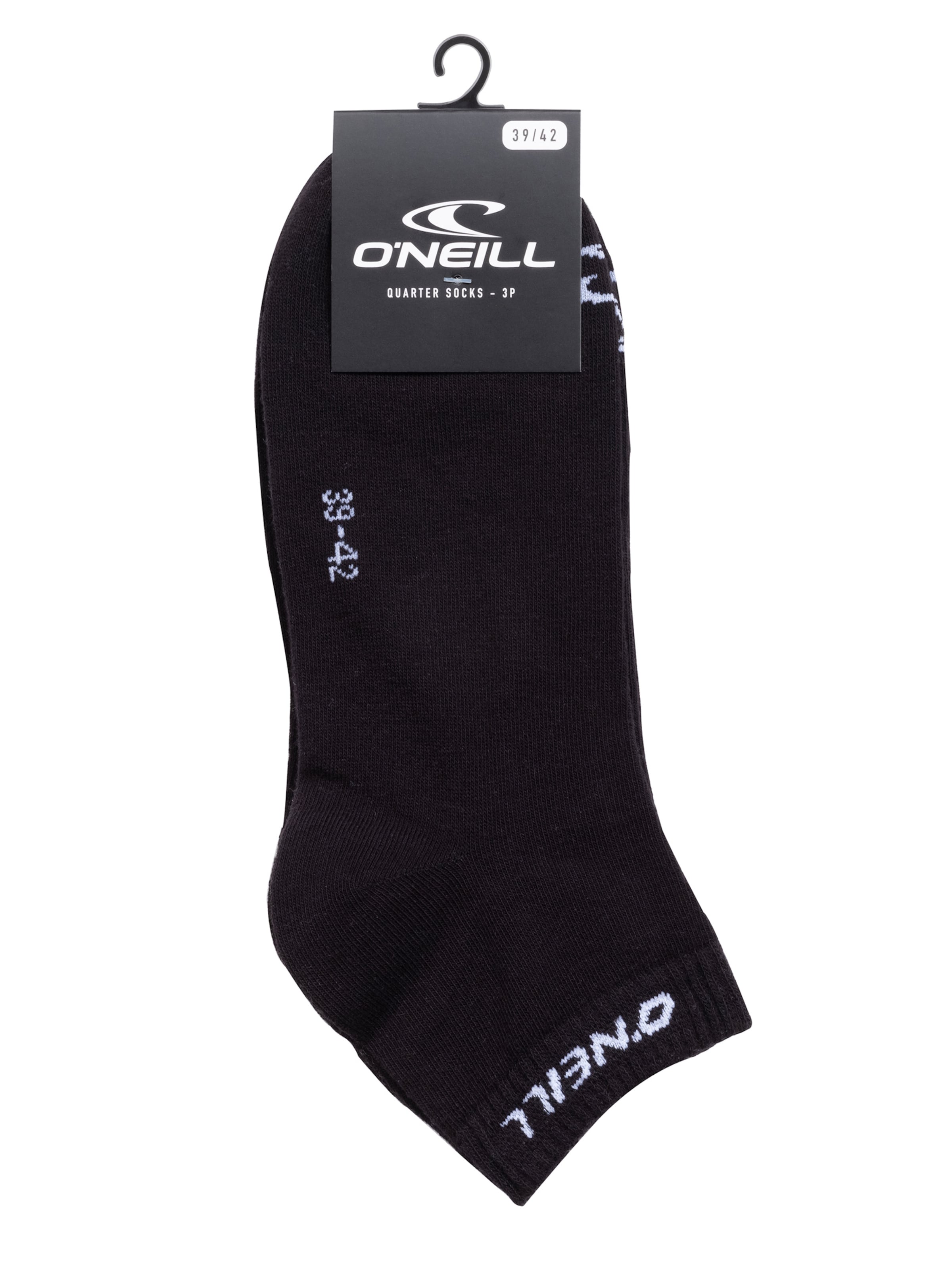 O'NEILL Ankle socks 'Unisex Quarter Socks' in Black