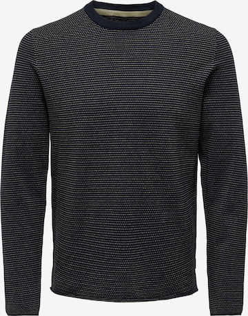 Only & Sons Sweater 'Niguel' in Blue: front