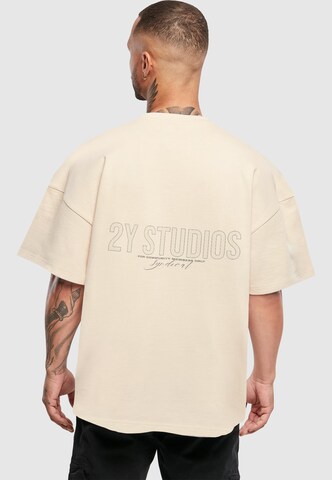 Maglietta 'Syndicat' di 2Y Studios in beige: frontale