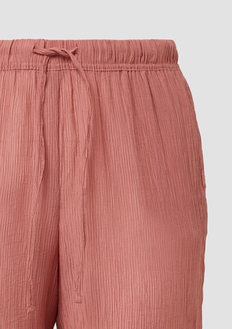 QS Wide leg Broek in Oranje