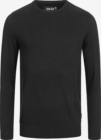 INDICODE JEANS Sweater 'Benjamin' in Black: front
