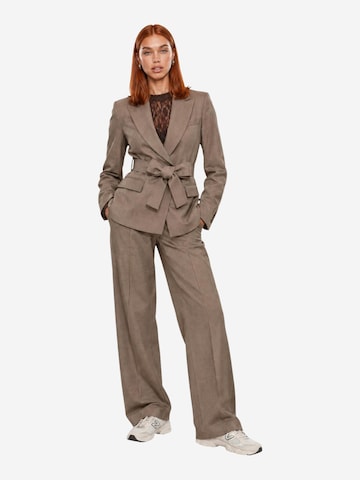 I AM Blazer 'DIAMANTE BELTED BLAZER SLI6JK026229D' in Brown