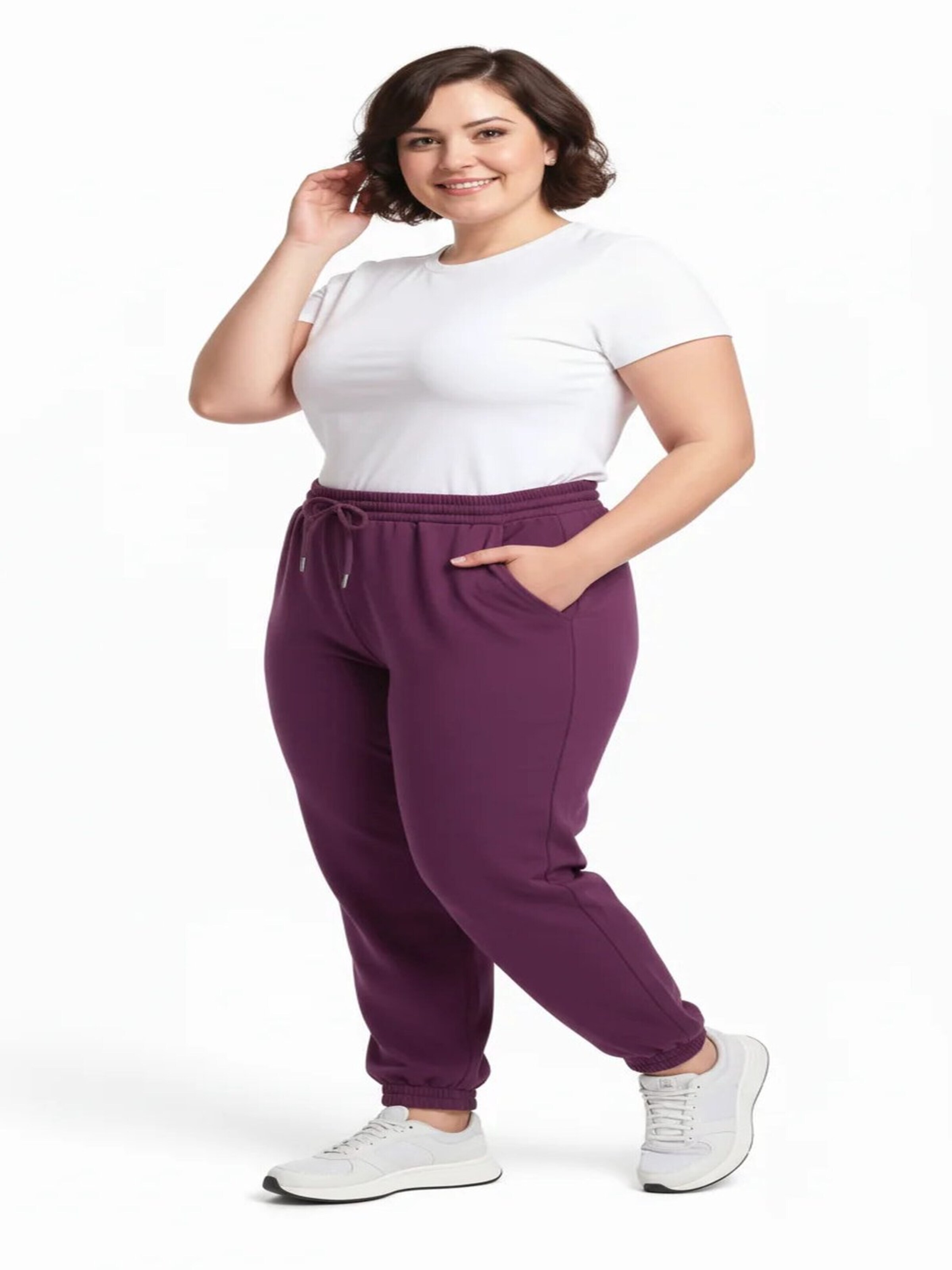 Effilé Pantalon Shape Of You en violet