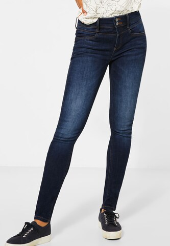 STREET ONE Skinny Jeans in Blauw: voorkant