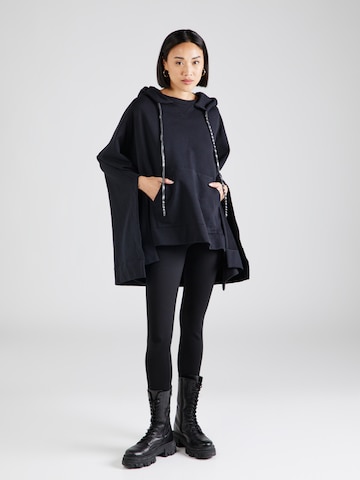 DondupSweater majica - crna boja: prednji dio
