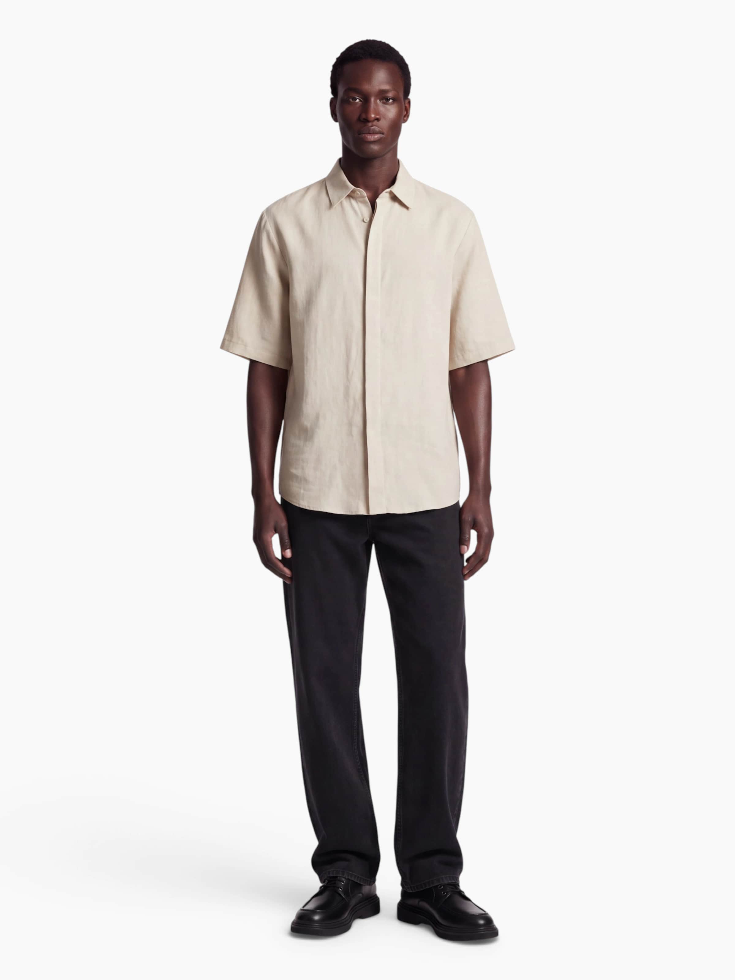 TRAPP - Ajuste regular Camisa 'Julian' en beige: frente